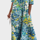 Elena - Losse en lichte midi-jurk met bloemen