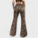 Bootcut Broek met Luipaardpatroon