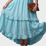 Katia - Maxi Jurk met Halter en Ruffles