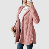 Štěpánka - Plus size cardigan met capuchon
