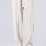 Abel | Geplooide pantalon met trekkoord