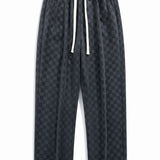 Arne | Geblokte broek straight leg