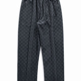 Arne | Geblokte broek straight leg