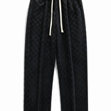 Arne | Geblokte broek straight leg