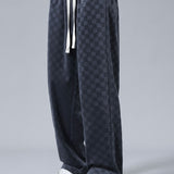 Arne | Geblokte broek straight leg