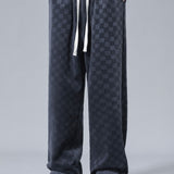 Arne | Geblokte broek straight leg