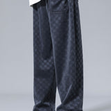 Arne | Geblokte broek straight leg
