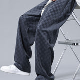 Arne | Geblokte broek straight leg