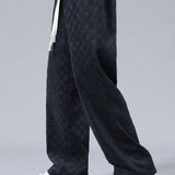 Arne | Geblokte broek straight leg