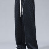 Arne | Geblokte broek straight leg