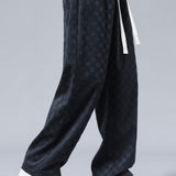 Arne | Geblokte broek straight leg
