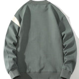 Bas | Sweater met kleurvlakken en borstzak