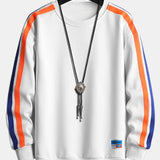 Benjamin | Sweater met contrastbanden en ronde hals