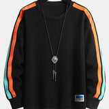 Benjamin | Sweater met contrastbanden en ronde hals