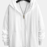 Berend | Basic hoodie met ritssluiting en relaxte pasvorm