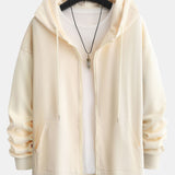 Berend | Basic hoodie met ritssluiting en relaxte pasvorm
