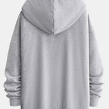 Berend | Basic hoodie met ritssluiting en relaxte pasvorm