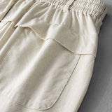 Bo | Linnen katoenen broek straight leg