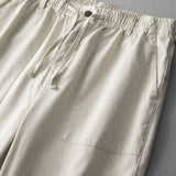 Bo | Linnen katoenen broek straight leg