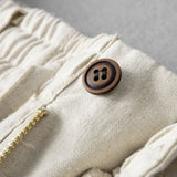 Bo | Linnen katoenen broek straight leg