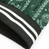 Boaz | Baseball jack met paisleyprint en staande kraag
