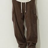 Bram | Corduroy cargo broek loose fit