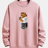 Bram | Sweater met speelse beerprint en relaxte pasvorm