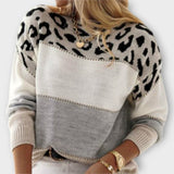 Cheyenne - Losse trui met luipaardprint
