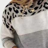 Cheyenne - Losse trui met luipaardprint