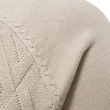 Cas | Jacquardtrui met geometrisch motief en ronde hals