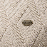 Cas | Jacquardtrui met geometrisch motief en ronde hals