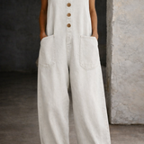 Saylor - Vintage Gewassen Katoenen Denim Overalls