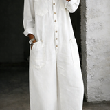 Helena - Jumpsuit met Lange Mouwen en Ontblote Schouders