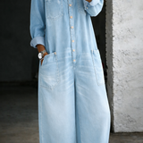 Helena - Jumpsuit met Lange Mouwen en Ontblote Schouders