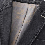 Siebe | Antracietgrijze casual blazer
