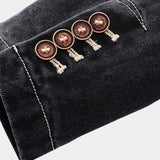 Siebe | Antracietgrijze casual blazer