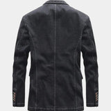 Siebe | Antracietgrijze casual blazer