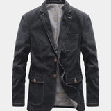 Siebe | Antracietgrijze casual blazer