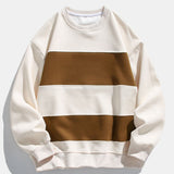 Daan | Sweater met kleurvlakken en relaxte pasvorm