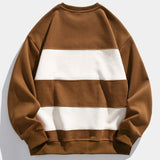 Daan | Sweater met kleurvlakken en relaxte pasvorm