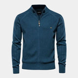 Hobbe | Beige gebreid vest met rits