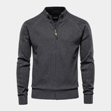 Hobbe | Beige gebreid vest met rits