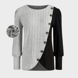 Kaia - Elegante gebreide trui met knopen