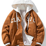 Diederik | Corduroy baseball jack met capuchon