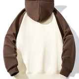 Dolf | Raglanhoodie met patchworkdetails
