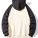 Dolf | Raglanhoodie met patchworkdetails