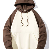 Dolf | Raglanhoodie met patchworkdetails