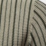 Eddy | Gebreide polo met strepen en knoopsluiting