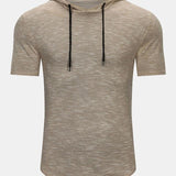 Eduard | Slim-fit gebreid T-shirt met capuchon