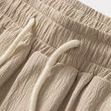 Erik | Kreukstof broek straight leg